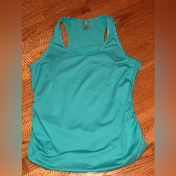 Women’s Calia By Carrie Underwood Sports Tank Top Cinch Side Size L Teal - Picture 4 of 8